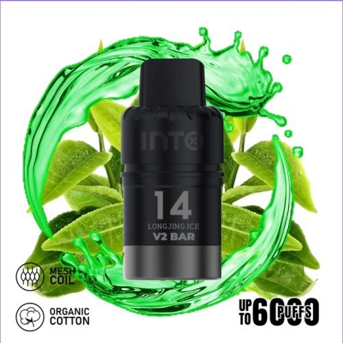 INTO V2 POD longJing Green Ice tea (POD ONLY NO MORE BATTERY)